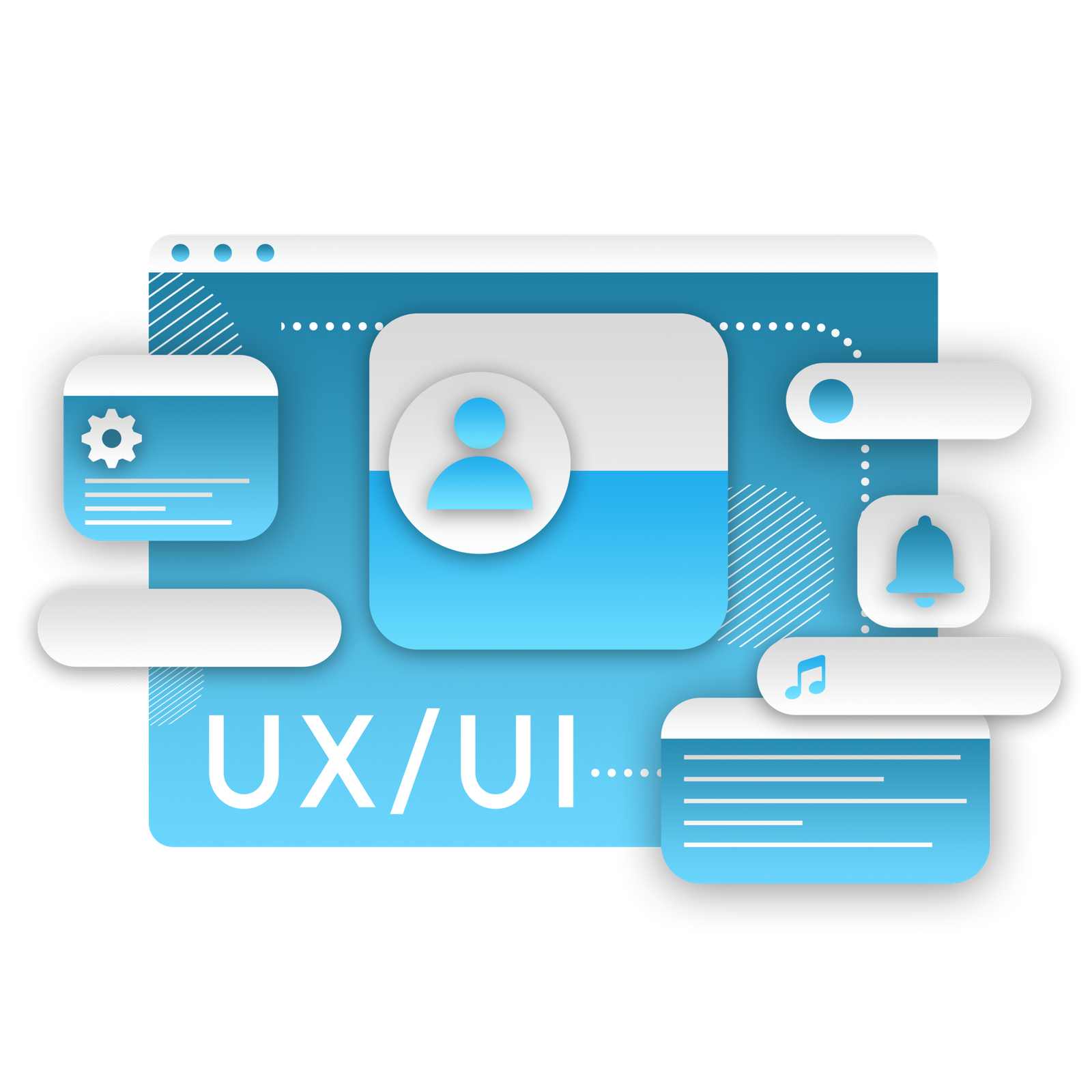 Services —pngtree—gradient ui ux user interface 6866328